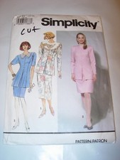 WOMENS CUT SIMPLICITY Sewing Pattern 7571 MOTHER OF THE BRIDE DRESS SIZE 12-16