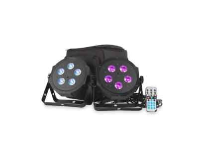 American DJ VPAR PAK - 2x RGBA LED Pars + Soft Case + Fernbedienung