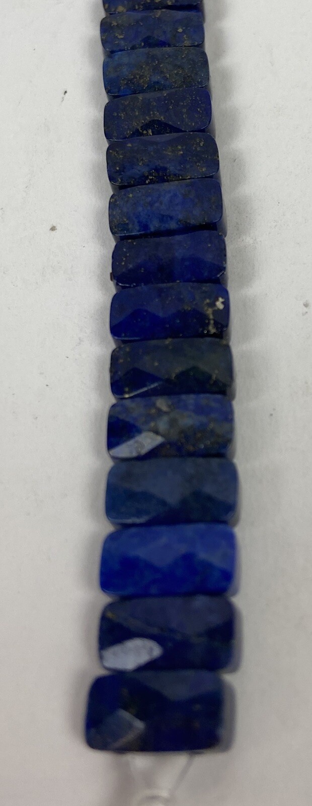10mm X 5mm Lapis Lazuli Rectangle Faceted Beads 5 Strands - 39 Gemstones Strand