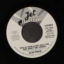 PRICE: this is your lucky day Jet Records 7" Single 45 RPM