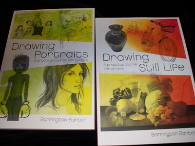 Lot/2 -- Drawing Still Life & Drawing Portraits -- Barrington Barber - Art