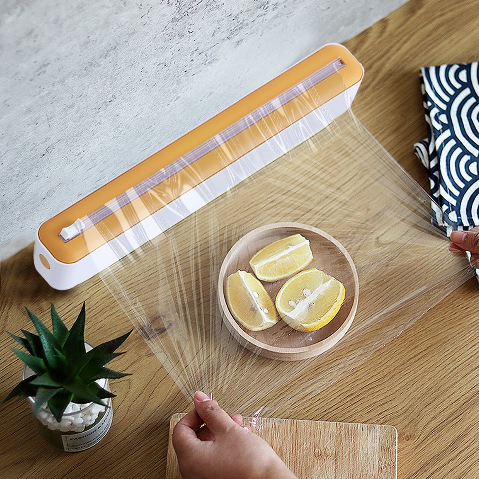 Kitchen Food Wrap Holder Wrap Dispenser Cling Film Dispenser Tin Foil