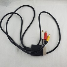 Official OEM Microsoft AV AUDIO VIDEO Composite Cable for the XBOX 360