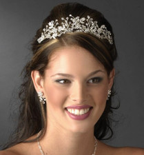 CLOSEOUT Austrian Crystal Wired Beaded Bridal Sweet 16 Tiara Crown Headpiece
