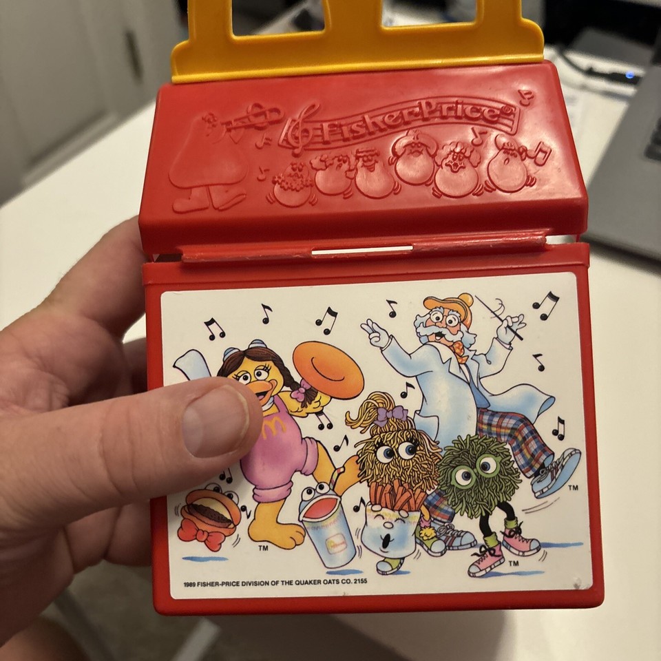 1989 McDonald's FisherPrice Happy Meal Lunch Box Flute ToyHamburger