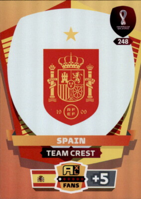 Adrenalyn XL WM 2022 Qatar Trading Card Nr 248 - Spain  - Team Crest
