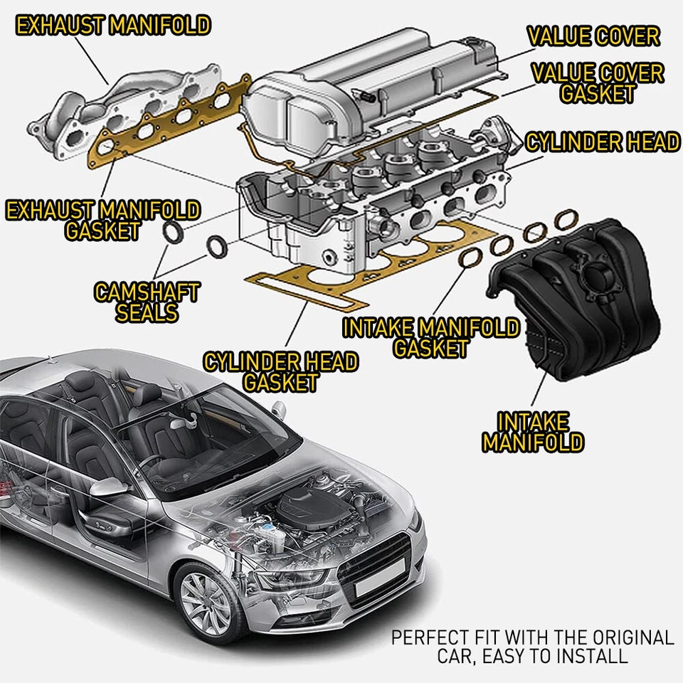 Head Gasket Set Kit Assembly For 2004-2008 GMC Savana 1500 2500 3500 OE#HGS3168 - Image 2 of 4