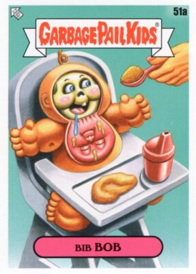 2021 GARBAGE PAIL KIDS GPK FOOD FIGHT BASE BIB BOB 51a NM