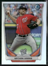 2014 Bowman #BM-WN4 Nathan Karns Chrome Bowman Refractor