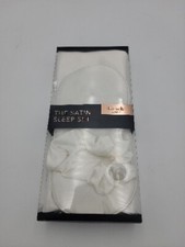 KITSCH Satin Sleep Set IVORY Pillowcase Eye Mask Scrunchie