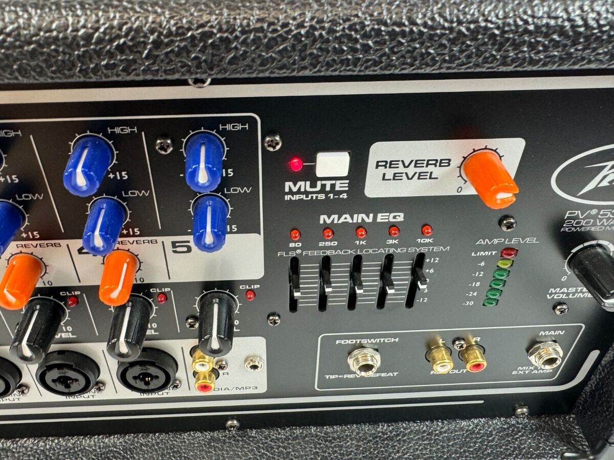 Peavey PV 5300 200 Watt PV5300 Live Show Mic Guitar All In Peavey PV 5300 200 Watt PV5300 Live Show Mic Guitar All In