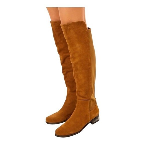 Blondo Tuckernuck Camel Suede Waterproof Over Knee Velma Presto Boots Size 6 - Picture 3 of 16