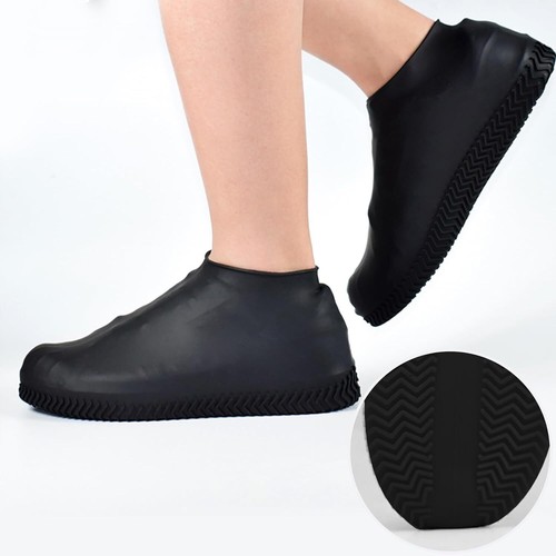Resistant Silicone Overshoes Rain Waterproof Shoe Covers Boot Cover Protector - Picture 61 of 70