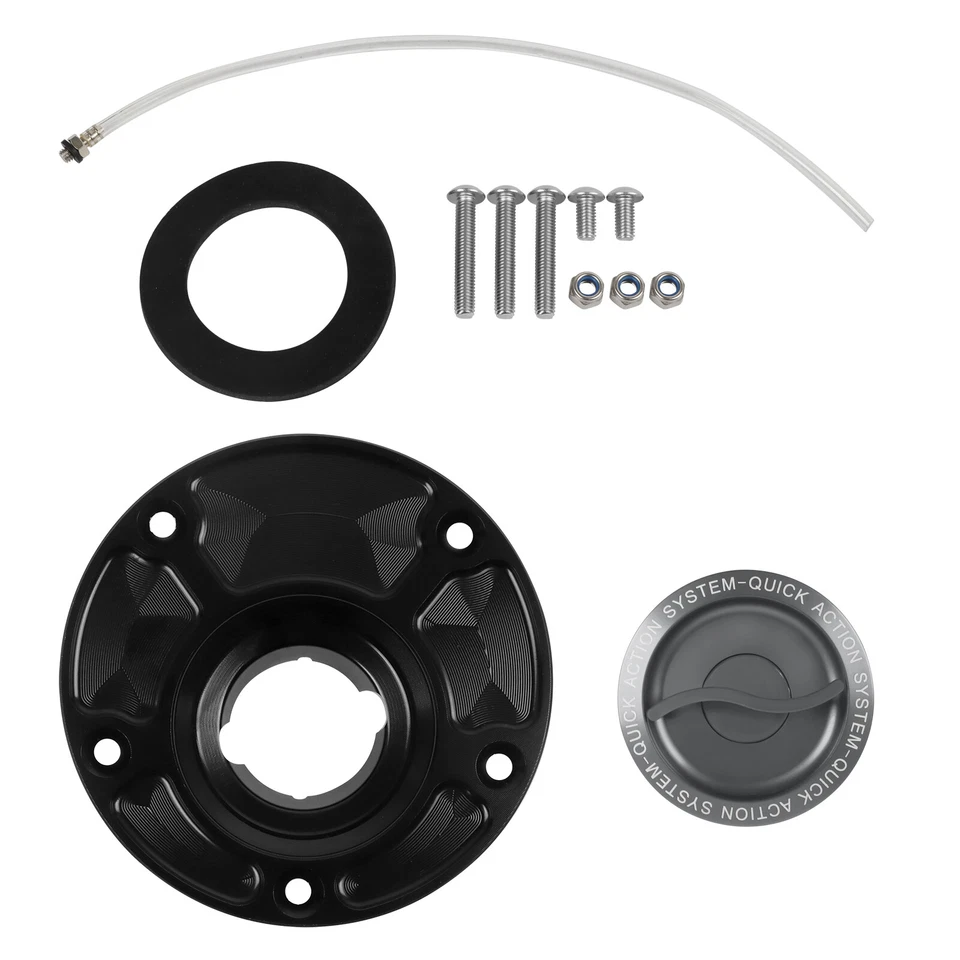 Keyless Gas Fuel Oil Tank Cap Cover For Ducati 1098/S 2007-08 1098R 2008-2009 Foto 4 de 4