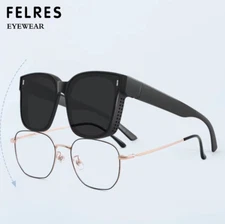 Men Women Fit Over Glasses Polarized Sunglasses Wrap Around Driving Glasses Hot