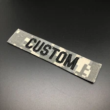 Custom Name Tape  Embroidery Patch Brand Fold Tactics Military Hook and Loop