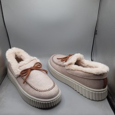 Skechers Cozy Ojai Moccasin Slippers Women's 9.5M Beige Natural A91