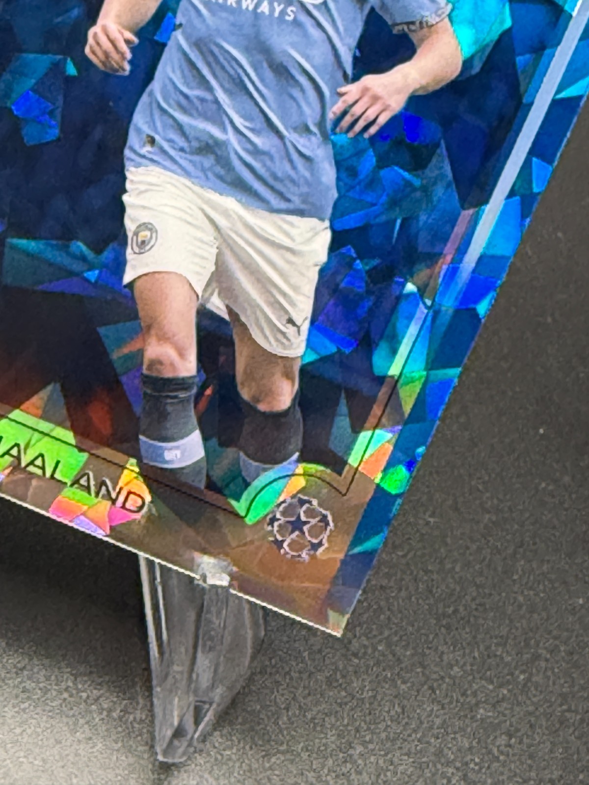 Erling Haaland 2024-25 Topps Chrome Sapphire UEFA CC #9 Manchester City NM-MT view 5