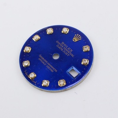 Authentic Original Rolex Oyster Perpetual Date Just Watch Diamond Blue Dial
