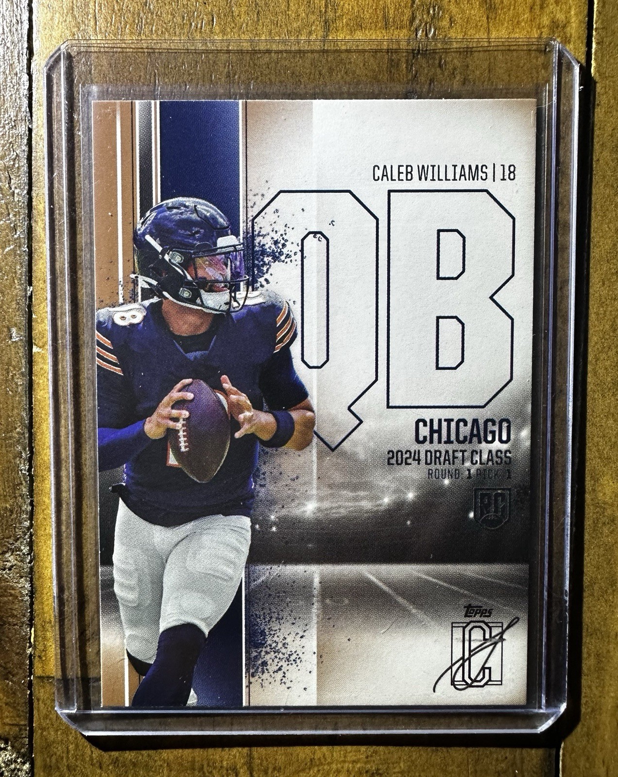 2024 Topps Signature Class Caleb Williams ROOKIE RC #84 Bronze Parallel
