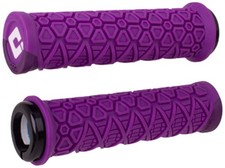 Vanquish Lock-On Grips - ODI Vanquish Grips - Purple/Metallic Purple, Lock-On -