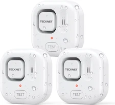 TECKNET Water Leak Detectors for Home, 120Db Water Sensor Alarm Leak Detector, I