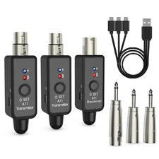 1set Wireless Microphone Transmitter&Receiver UHF XLR Adapter Widely Applicant