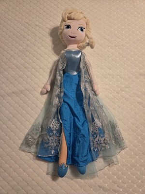 Disney Frozen Elsa 23'' Plush Princess Blue Dress Toy LARGE Doll!!