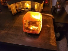 Federal Signal FireBeam Model FB3M - 12V - Fast Speed Amber Dome w/ UltraFlash