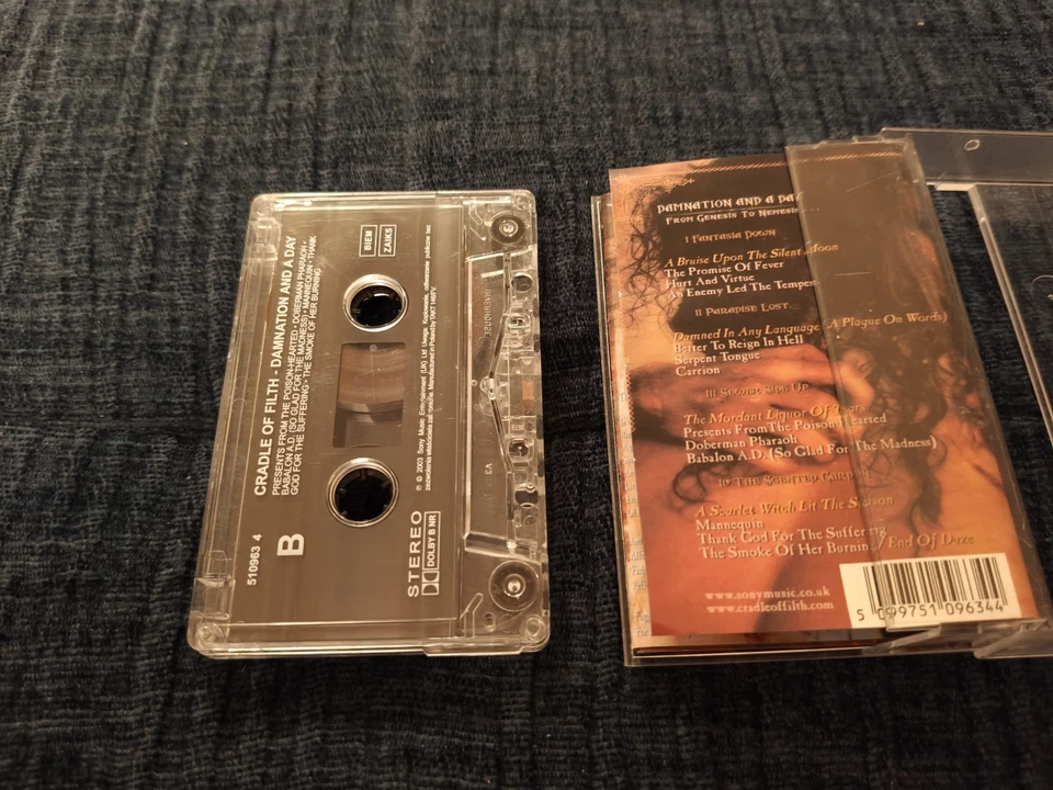 Cradle of Filth Damnation and a Day MC cassette Dimmu Borgir Covenant Ancient - Image 2 of 4