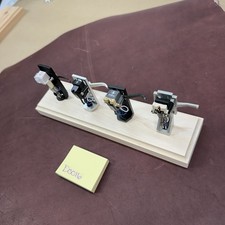 Turntable Cartridges Headshell Stand Display Maple - For Four Headshells