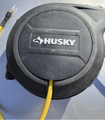 #ad #ad New Husky 3 8 quot; x 50#x27; Hybrid Air Hose With Self Retracting Enclosed Hose Reel $60.99