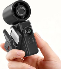 Portable Clip-On Mini Fan, Hands-Free, Turbo Personal Handheld Fans Rechargeable