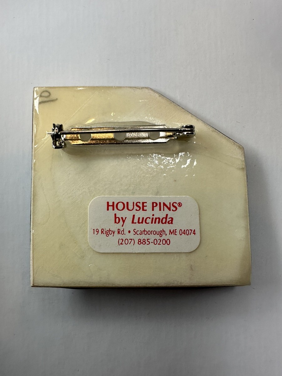 Vintage Lucinda House Brooch Pin #11 View 2