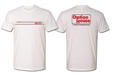 KYOKA10005SM VINTAGE OPTION HOUSE T-SHIRT MEDIUM: WHITE