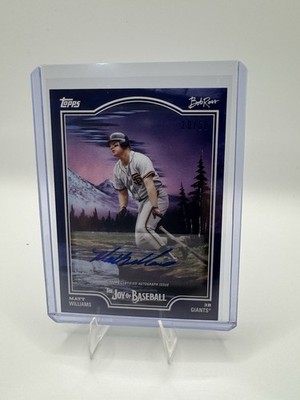 2025 Topps x Bob Ross Joy of Baseball Matt Williams Blue Auto #/50 Giants