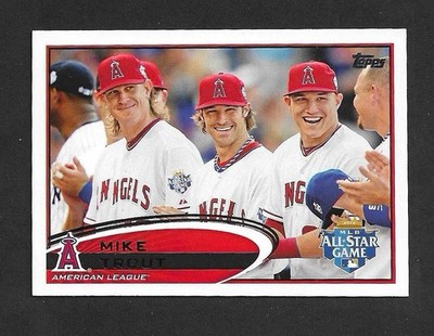 MIKE TROUT 2012 Topps Update Angels #US144 Image Variation SP Angels RARE