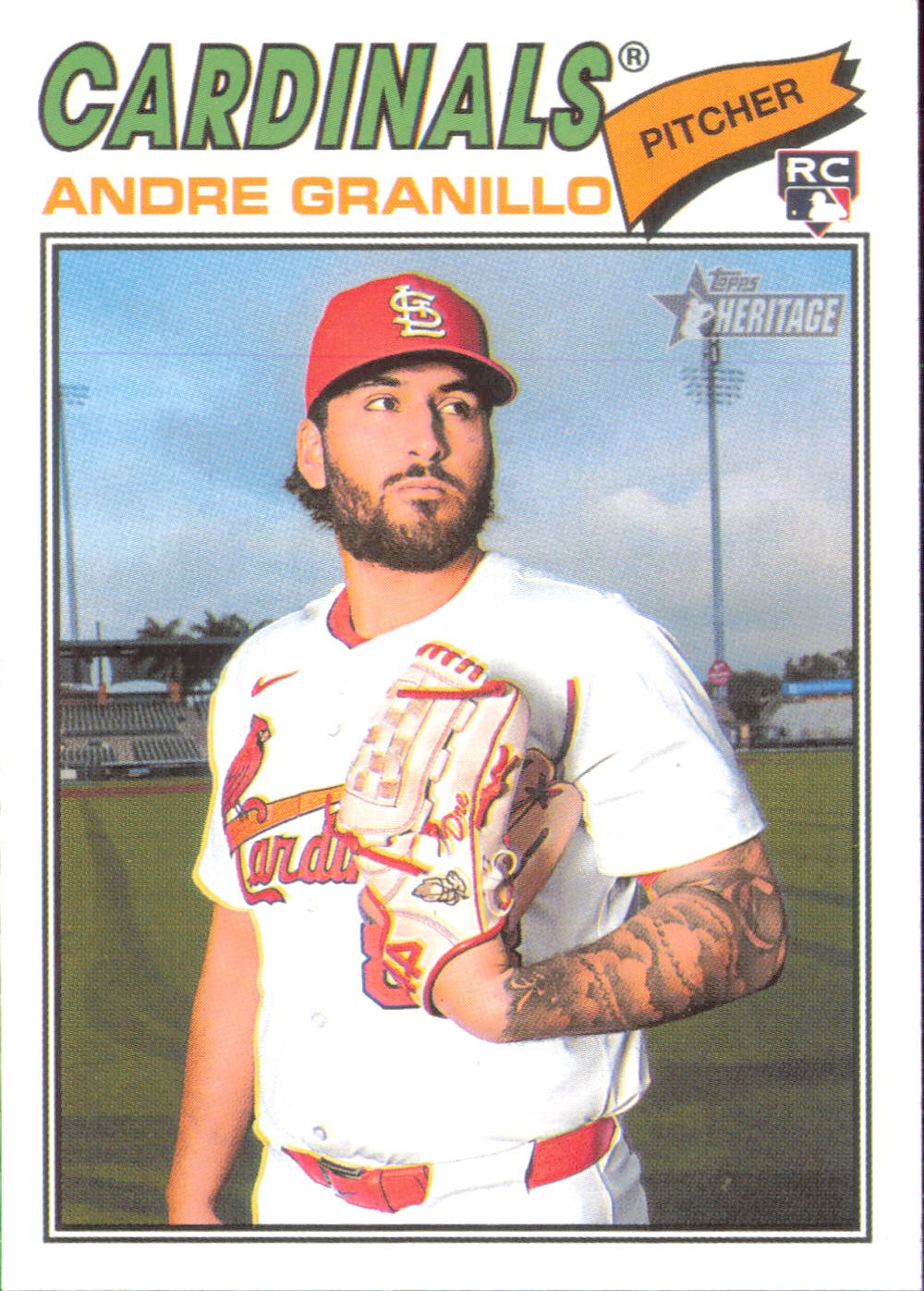 Andre Granillo 2026 Topps Heritage Rookie #32 St. Louis Cardinals a10
