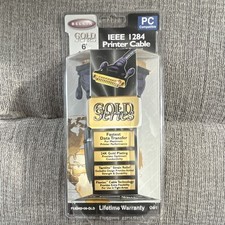 Belkin Gold Series IEEE 1284 Printer Cable 6ft DB25-Centronics 36 Gold Plated