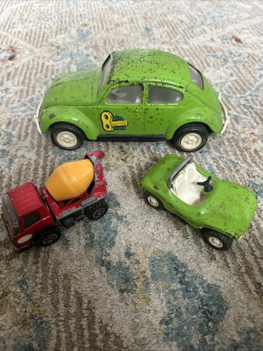 Vintage Tonka Volkswagen “Side Winder” Bug #52680 Pressed Metal Car 1960’s 8.5"