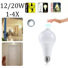 1-4x E27 LED Birne mit Bewegungssensor Glühbirne Bewegungsmelder PIR Sensor