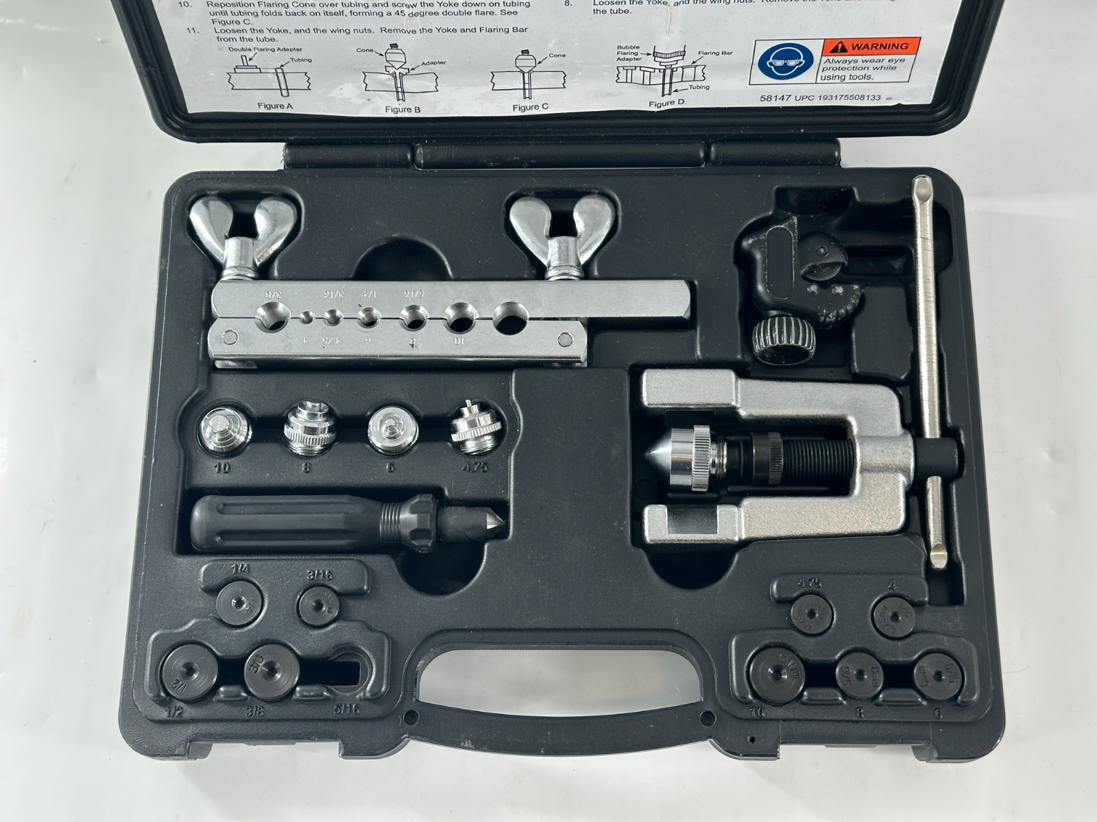 Maddox MF18-1 Flaring Tool Kit 45° Flare 3/16–1/2 in Pipe Sizes 58147