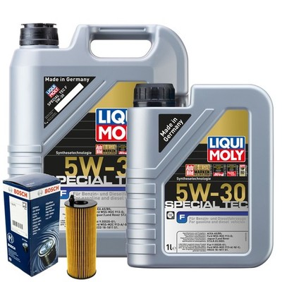 Motoröl 5W30 LIQUI MOLY Special F 6L+BOSCH Ölfilter