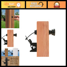 Dual-Sided Outdoor Gate Latch for Wooden Vinyl Fences - Easy Operation, Univer