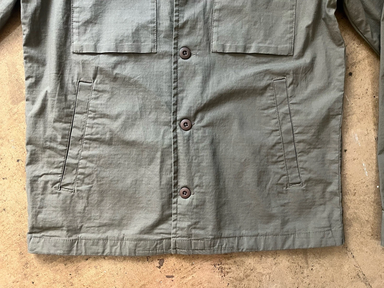 Mens VUORI Ripstop Jacket Shirt, Green Oregano, NWOT, Size S, Free Shipping image 4