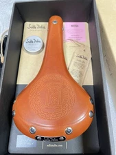Selle Italia MITICA Real Leather Saddle Honey Cr-Mo Rail Brooks B17 Touring NEW