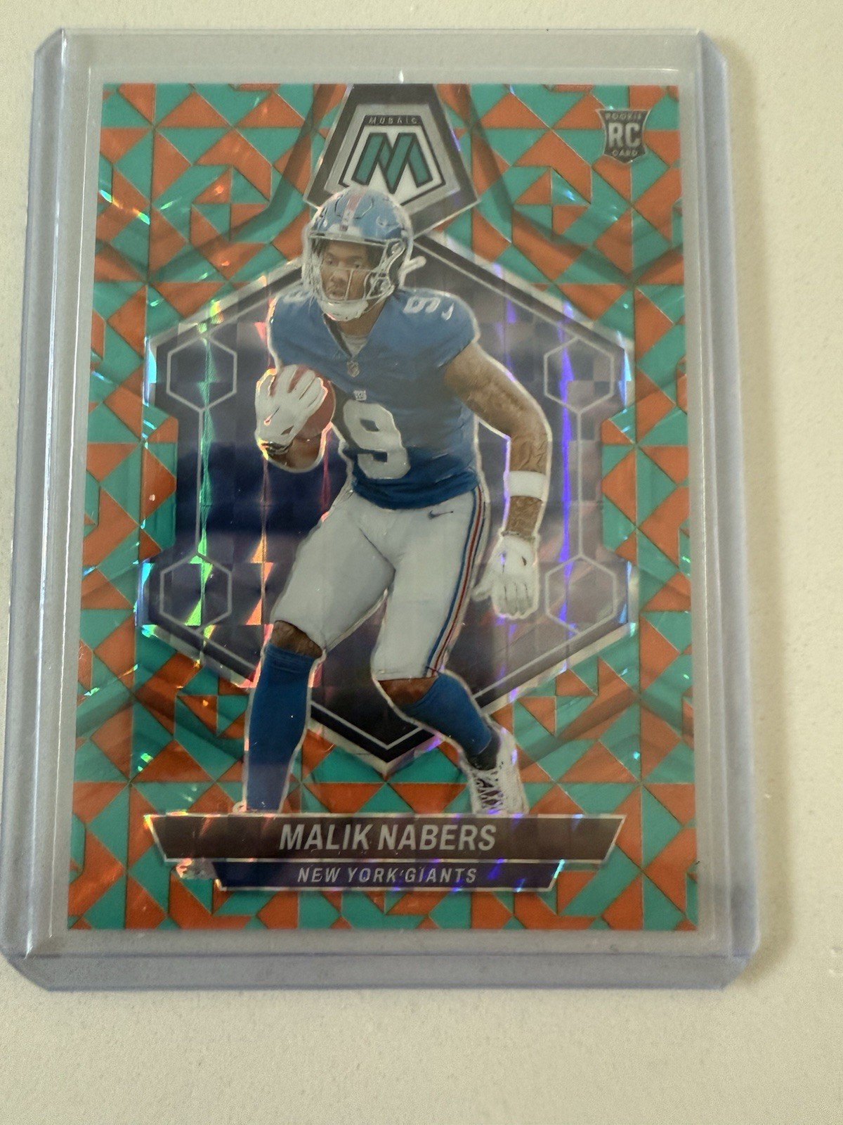 2024 Panini Mosaic - Rookies Malik Nabers #306 Tessellation Mosaic Prizm /15(RC)