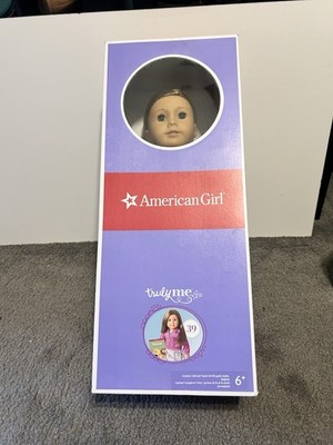 18'' American Girl Truly Me 39 Doll Book Never Removed NIB Retired Lt Brown Blue