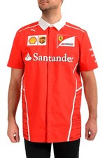 Scuderia Ferrari  Puma Men's Red Short Sleeve Polo Shirt