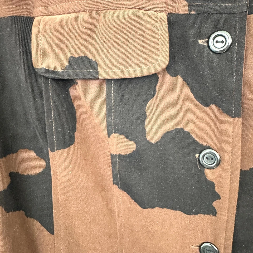 Chaqueta Lennie Nina Leonard Mujer De Colección Botón Frontal Luz Talla 12 Microgamuza Marrón Foto 4 de 4